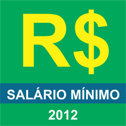 Aumento salário mínimo 2012