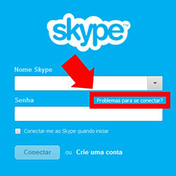 Recuperar senha Skype