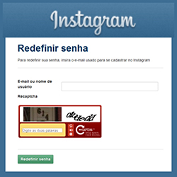 Instagram Recuperar Senha