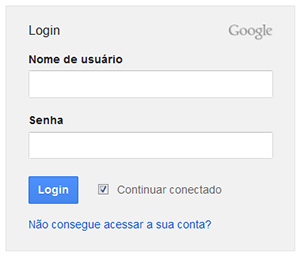 Login no Gmail
